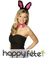 Set de Bunny noir et rose sexy