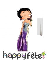 Silhouette de Betty Boop en robe de soirée