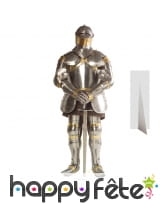 Silhouette de chevalier en armure, carton plat
