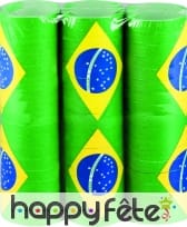 Serpentins drapeau du Brésil, par 3