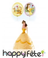 Set de décoration Belle pour gâteau de 8,5cm