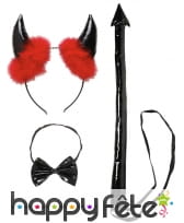 Set de démon noir en vinyle