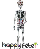 Squelette Dia de los muertos en carton de 1,52m