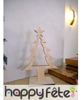 Sapin décoratif en bois 25cm, image 6