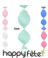 Suspension de guirlande à franges en papier 2,74m