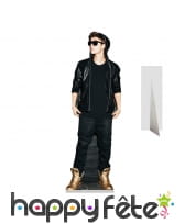 Silhouette de Justin Bieber rock en carton