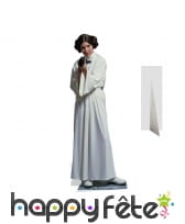 Silhouette de la princesse Leia en robe blanche