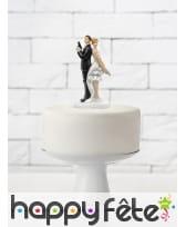 Silhouette de Mari&eacute;s agents secrets pour g&acirc;teau, image 1