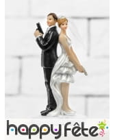 Silhouette de Mari&eacute;s agents secrets pour g&acirc;teau, image 2