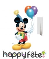 Silhouette de Mickey anniversaire en carton