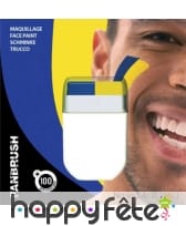 Stick de maquillage bleu et jaune