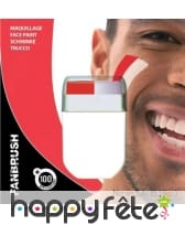 Stick de maquillage rouge et blanc