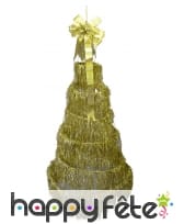 Sapin de Noël doré à suspendre