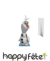 Silhouette de Olaf en carton taille réelle
