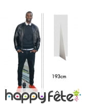 Silhouette de Omar Sy taille réelle