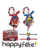 Sucre d'orge Ladybug avec petite surprise