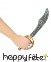 Sabre de pirate effet vieilli et tête de mort, image 1