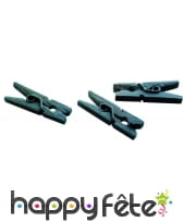 Sachet de pinces à linges argentées