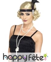 Sautoir de perles blanches nacrées, image 1