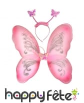 Set de papillon rose pour adulte, image 1