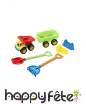 Set de plages camions pelles râteau