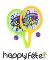 Set de raquettes et balles attachées