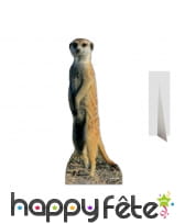 Silhouette de suricate en carton plat