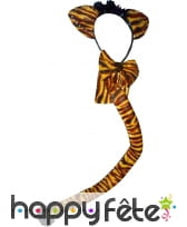 Set de tigre de luxe. Noeud, queue et serre tète, image 1