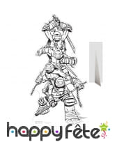 Silhouette des Tortues Ninja à colorier