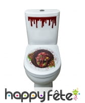 Stickers de toilette zombie