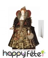 Silhouette Elizabeth 1 d'Angleterre en carton plat