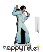 Silhouette Elvis costume bleu pattes d'eph