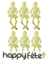 Squelettes en plastique phosphorescent, image 1