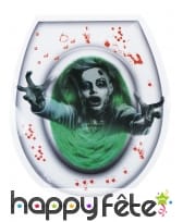 Sticker femme zombie pour lunette de WC