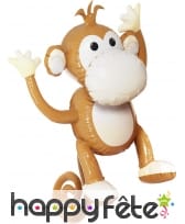 Singe gonflable brun, image 1