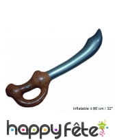 Sabre gonflable de pirate, 80cm, image 1
