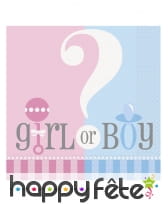 Serviettes Girl or Boy