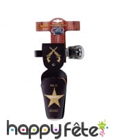 Simple Holster noir de shérif