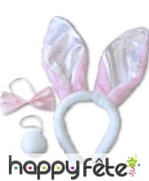 Set lapin blanc et rose, image 1