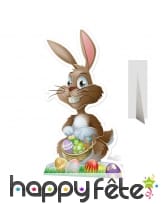 Silhouette lapin de Pâques en carton plat
