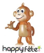 Singe marron à gonfler 50cm