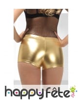Short moulant doré effet mouillé, image 2