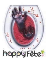 Sticker mains de mort vivant pour WC de 28x32 cm
