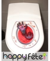 Stickers main de zombie pour lunette de WC, image 1