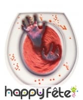 Stickers main de zombie pour lunette de WC