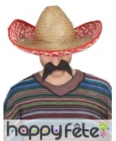 Sombrero Mexicain en paille tressée, image 1