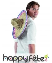 Sombrero mexicain pour adulte, en paille, image 2