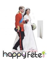 Silhouette mariage William et Kate taille réelle