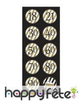 Suspensions Noire et dorée d'anniversaire, image 1