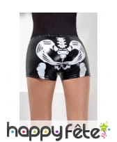 Shorty noir squelette effet mouillé, sexy, image 1